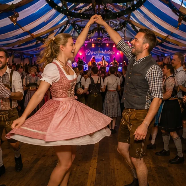 Party und Tanz auf dem Lindenberger Oktoberfest